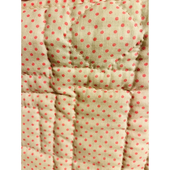 Handmade Vintage adorable Ladybug patchwork Quilt - Picture 13 of 15